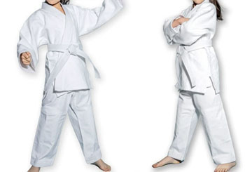 Karate and judo uniforms